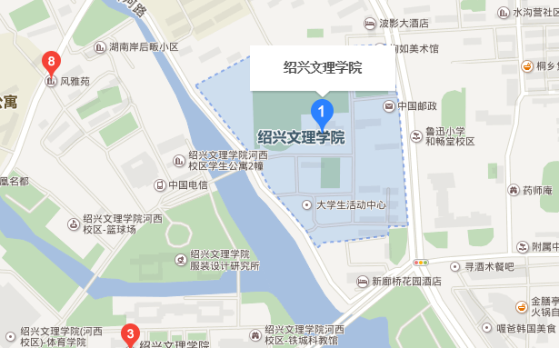 绍兴文理学院地图图片